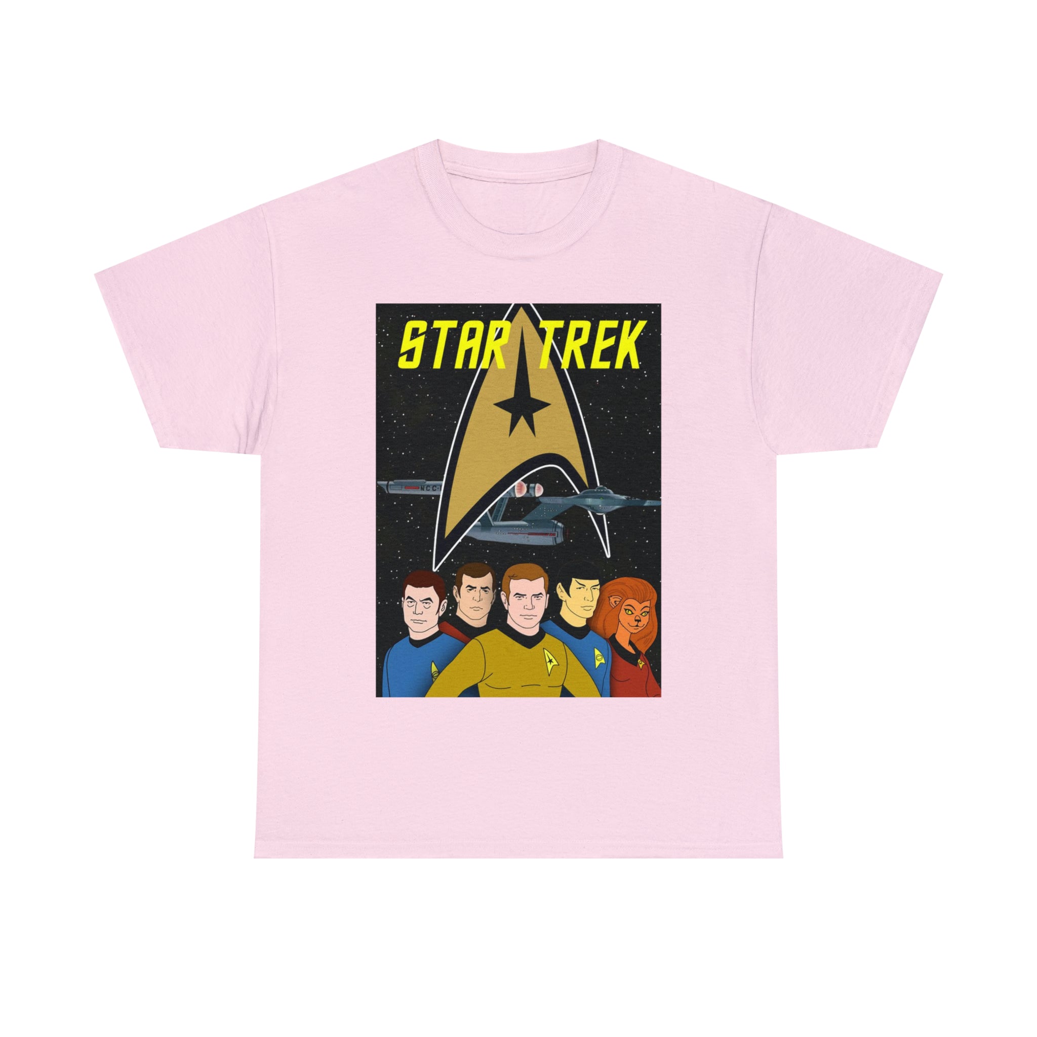Star Trek Cartoon- Unisex Heavy Cotton T-Shirt - Creations by Chris and Carlos